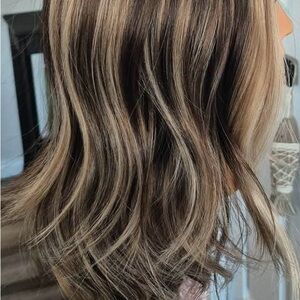 Luxurious Multi-Tone synthetic wig. Heat resistant. New never worn